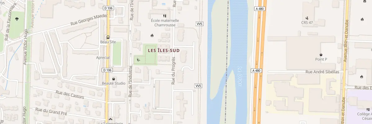 Plan du 123 Rue du Progrès à Seyssinet-Pariset