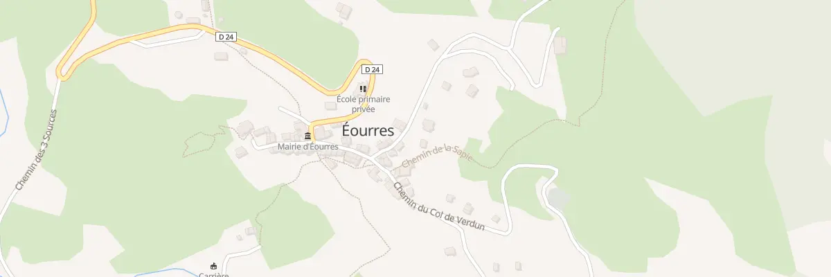 Plan du 1 Che de la Sapi à Éourres
