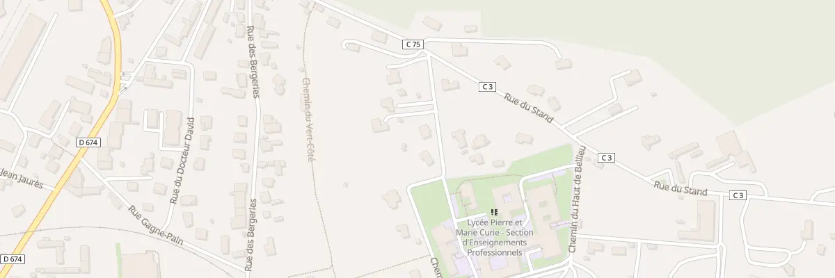 Plan du 86 Che du Haut de Bellieu à Neufchâteau