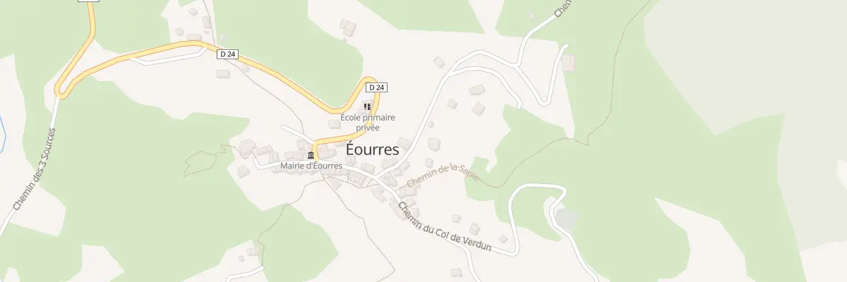 Plan du 52 Che du Teron à Éourres