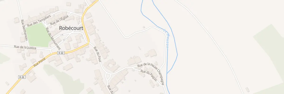Plan du 7 Rue de la Haute Champagne à Robécourt
