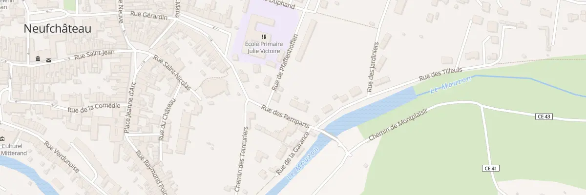 Plan du 81 Rue des Remparts à Neufchâteau