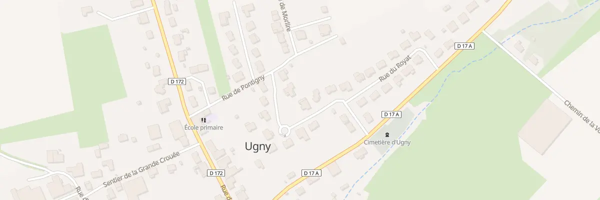 Plan du 21 Rue de la Petite Crouee à Ugny