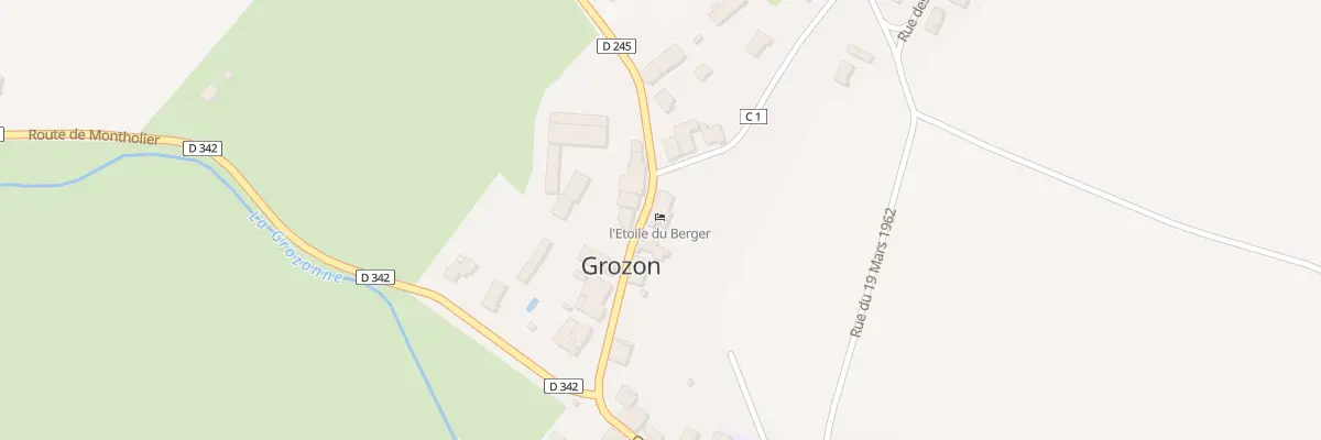 Plan du 14 Rue du Bourg Bas à Grozon
