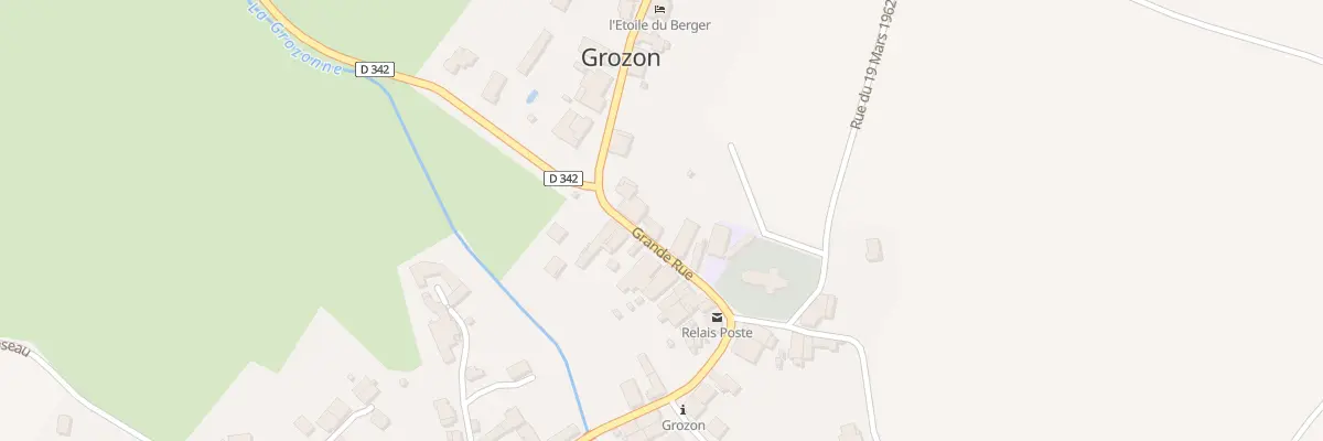 Plan du 18 Rue Grande Rue à Grozon