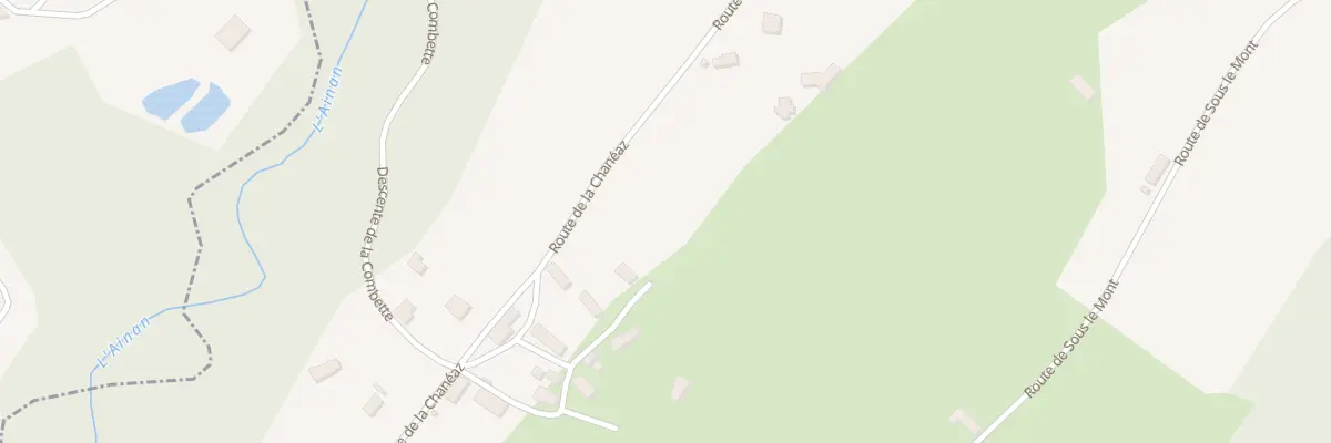 Plan du 935 Rte de la Chanéaz à Voissant