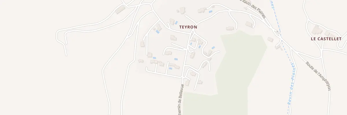 Plan du 7010 Teyron à Villemus