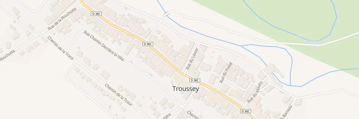 Plan du 3 Rue du Lavoir à Troussey