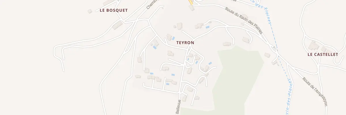 Plan du 7014 Teyron à Villemus