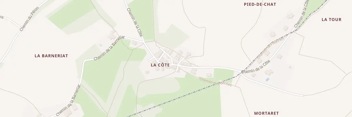 Plan du 1280 Che de la Côte à Miribel-les-Échelles