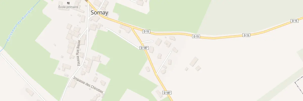 Plan du 1 Rte de Banne à Sornay