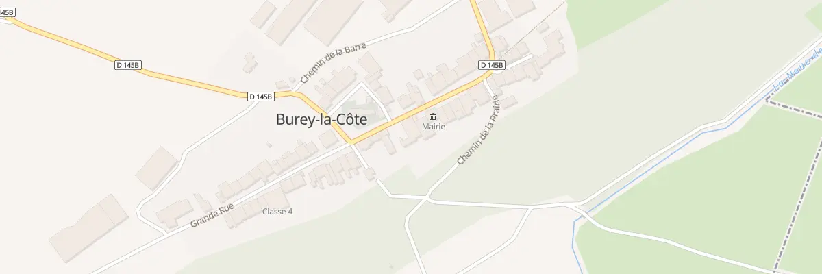 Plan du 28 Gr La Grande Rue à Burey-la-Côte