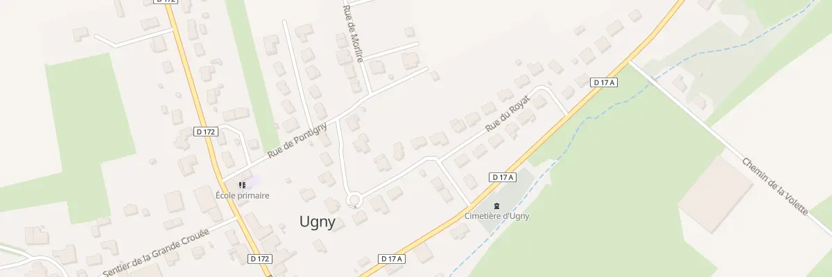 Plan du 25 Rue de la Petite Crouee à Ugny