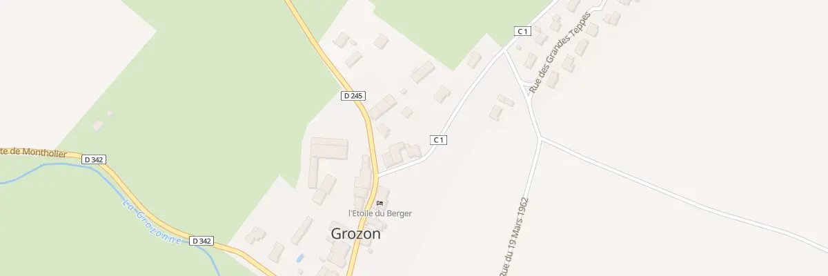 Plan du 7 Che Saunier à Grozon
