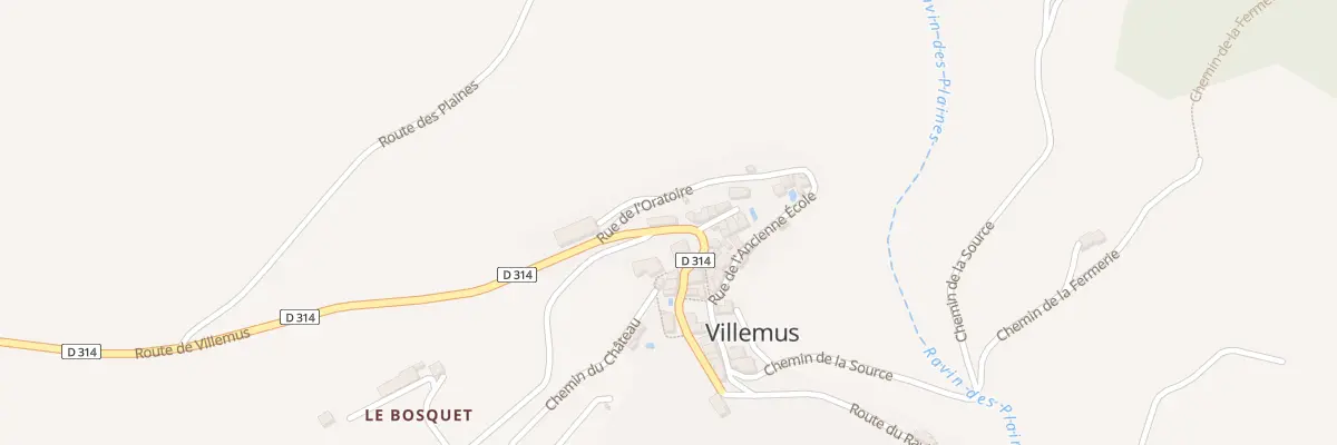 Plan du 5041 Le Village à Villemus