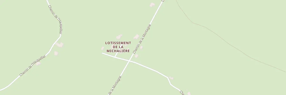 Plan du 610 Che de la Montagne à Miribel-les-Échelles