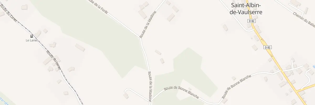 Plan du 283 Rte de la Madone à Saint-Albin-de-Vaulserre