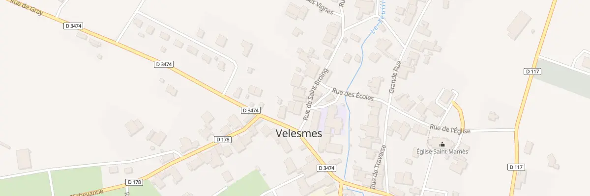 Plan du 1 Rue de Saint-Broing à Velesmes-Échevanne