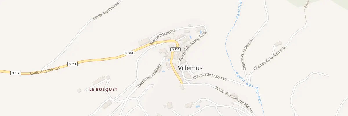 Plan du 5035 Le Village à Villemus