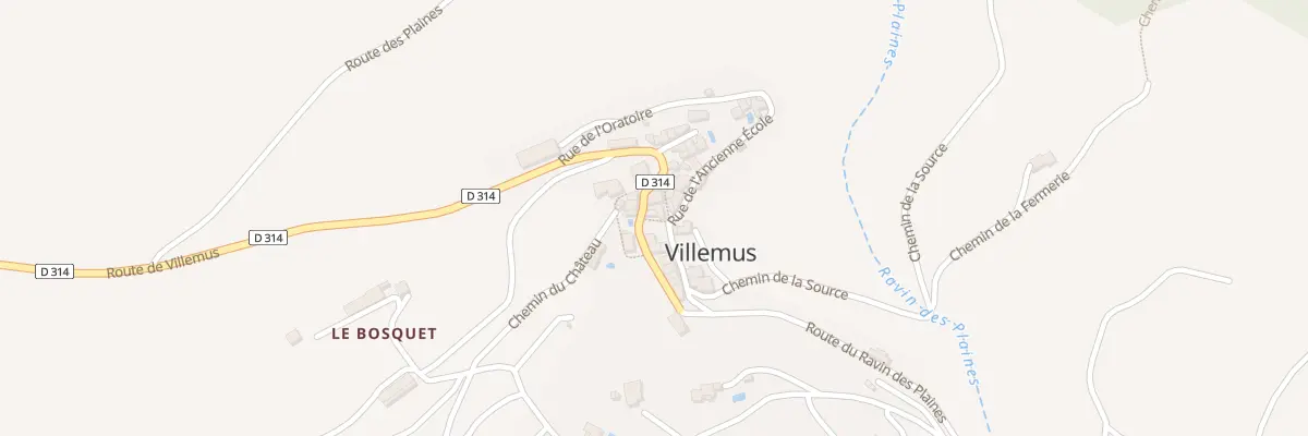 Plan du 5034 Le Village à Villemus