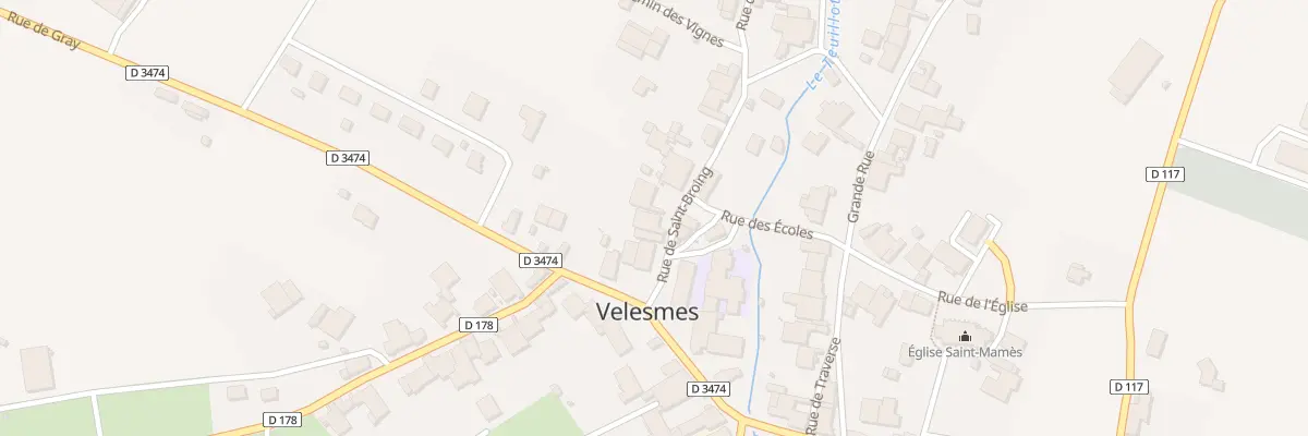 Plan du 3 Rue de Saint-Broing à Velesmes-Échevanne