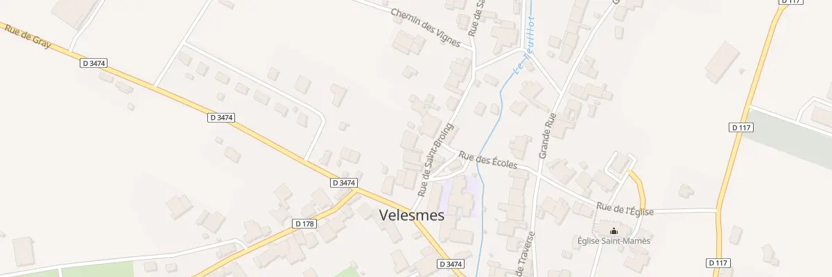 Plan du 5 Rue de Saint-Broing à Velesmes-Échevanne