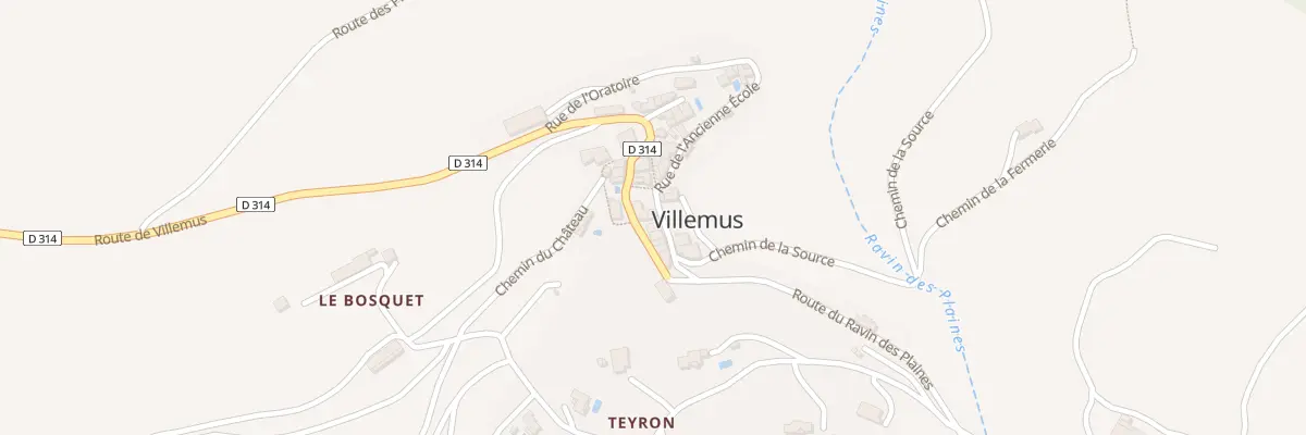 Plan du 5032 Le Village à Villemus