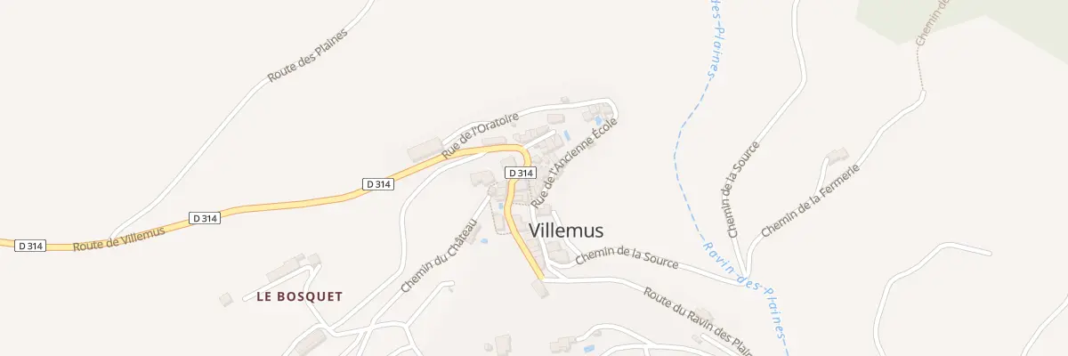 Plan du 5037 Le Village à Villemus