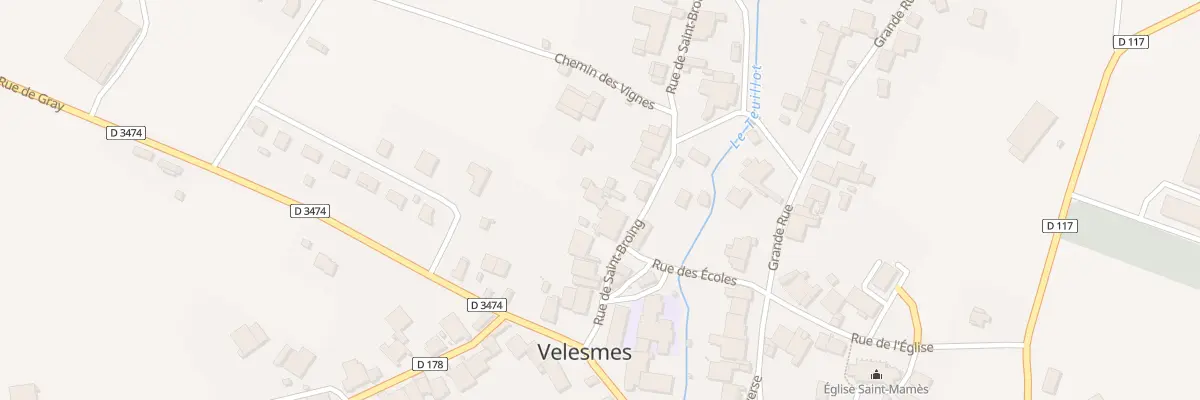 Plan du 9 Rue de Saint-Broing à Velesmes-Échevanne