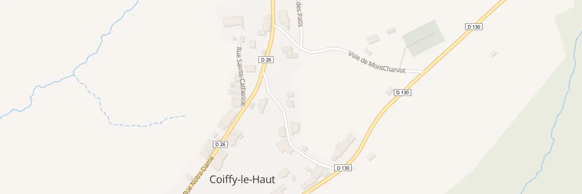Plan du 1 Rue des Fosses du Chateau à Coiffy-le-Haut