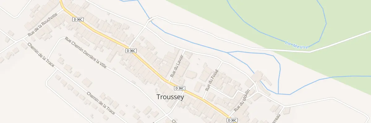 Plan du 8 Rue du Lavoir à Troussey