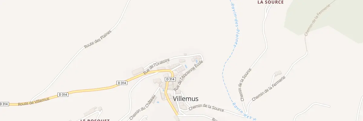 Plan du 5043 Le Village à Villemus