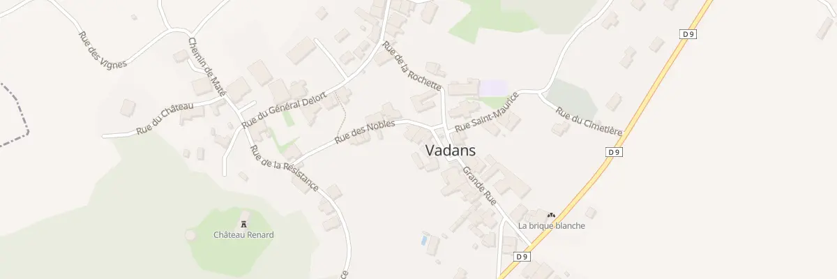Plan du 1 Rue des Nobles à Vadans