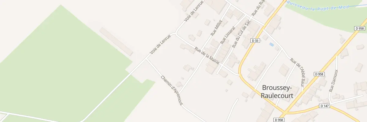 Plan du 2 Cr de la Bastinette à Broussey-Raulecourt