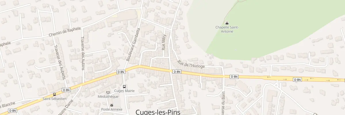 Plan du 5461 Le Village à Cuges-les-Pins