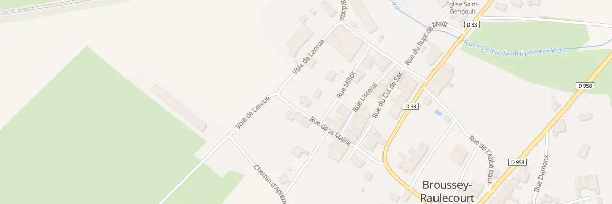 Plan du 6 Rue de la Mairie à Broussey-Raulecourt