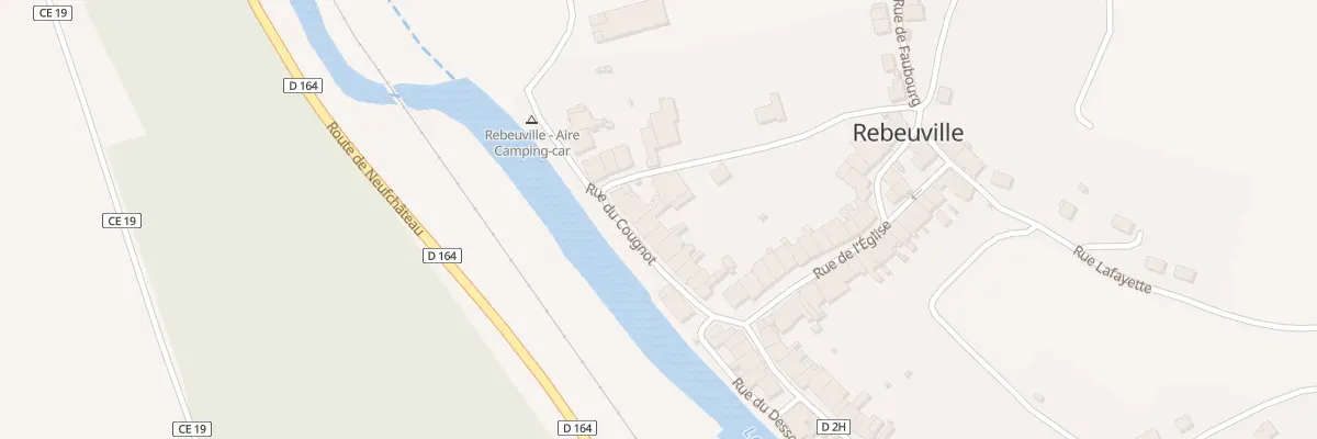Plan du 100 Rue du Cougnot à Rebeuville