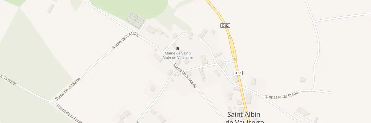 Plan du 294 Rte de la Mairie à Saint-Albin-de-Vaulserre