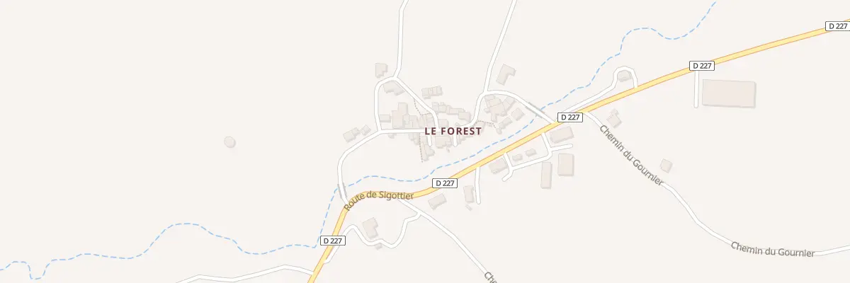 Plan du 5095 Le Forest à Sigottier