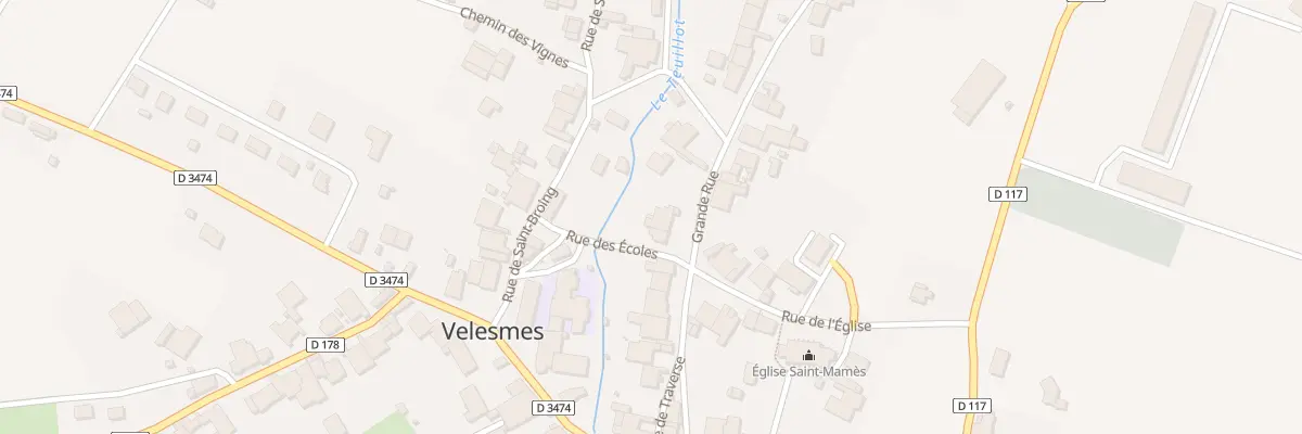 Plan du 15 Grande Rue Velesmes à Velesmes-Échevanne