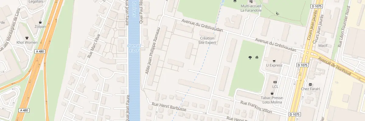 Plan du 7 All Sully à Échirolles