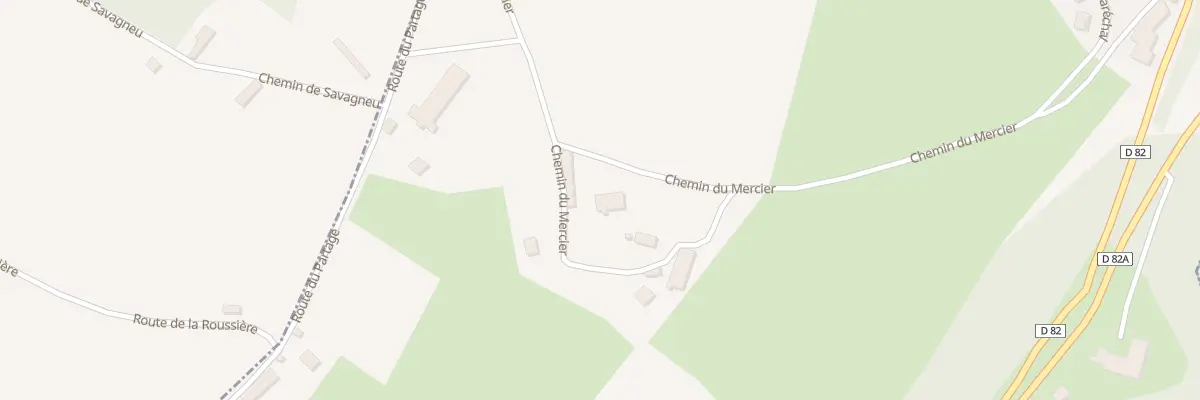 Plan du 281 Che du Mercier à Saint-Albin-de-Vaulserre