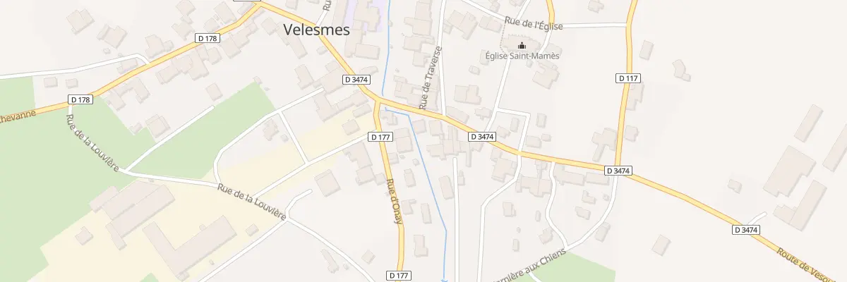 Plan du 2 Rte de Vesoul à Velesmes-Échevanne