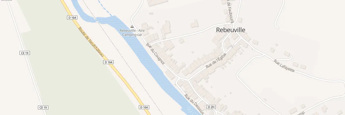 Plan du 76 Rue du Cougnot à Rebeuville