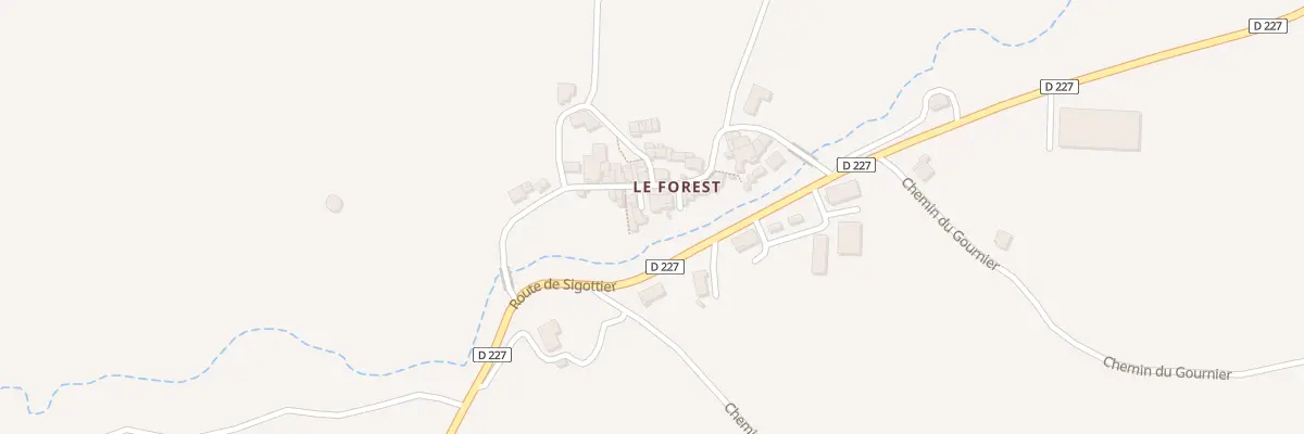 Plan du 5042 Le Forest à Sigottier