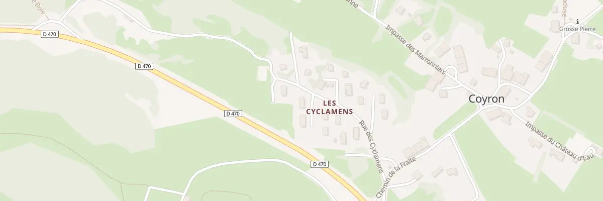 Plan du 2 Imp des Charmes à Coyron