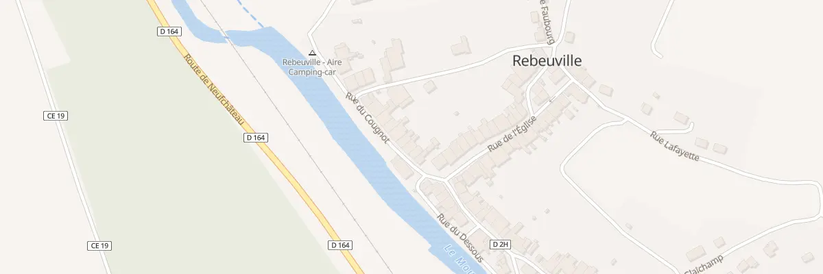 Plan du 68 Rue du Cougnot à Rebeuville