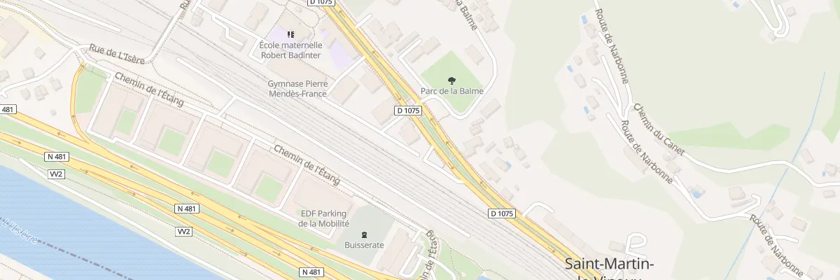 Plan du 3 Rue Rosa Lee Parks à Saint-Martin-le-Vinoux