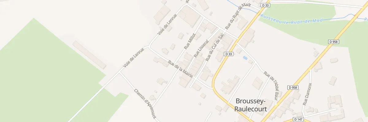 Plan du 3 Rue Lisseral à Broussey-Raulecourt