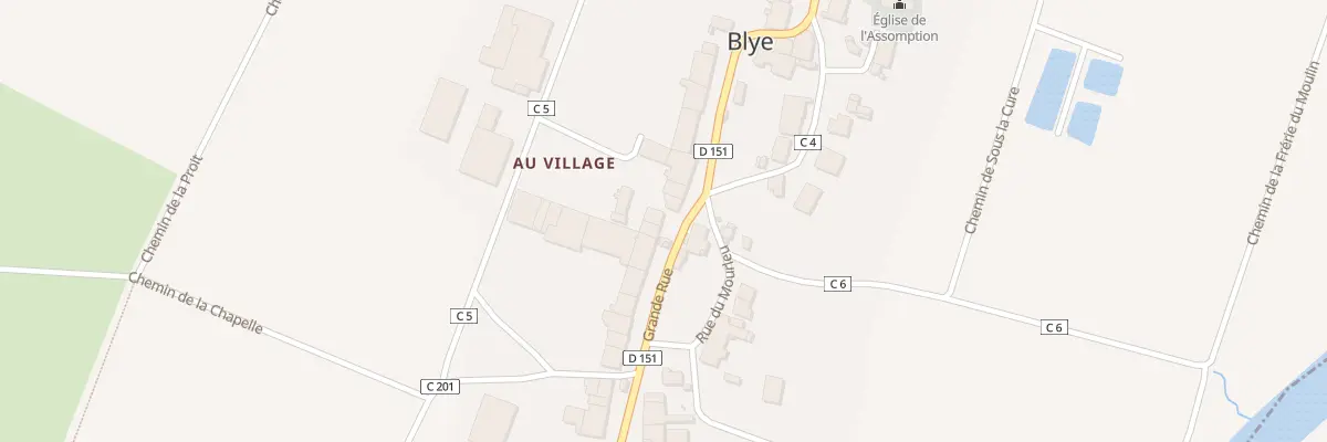 Plan du 442 Grande Rue à Blye